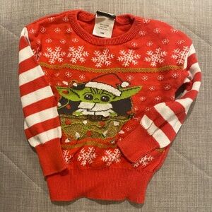 Baby Yoda toddler (18m) ugly Xmas sweater